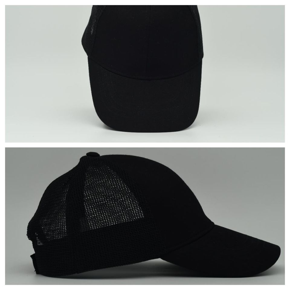 Unisex Ayarlanabilir Siyah Fileli Spor Basic Şapka