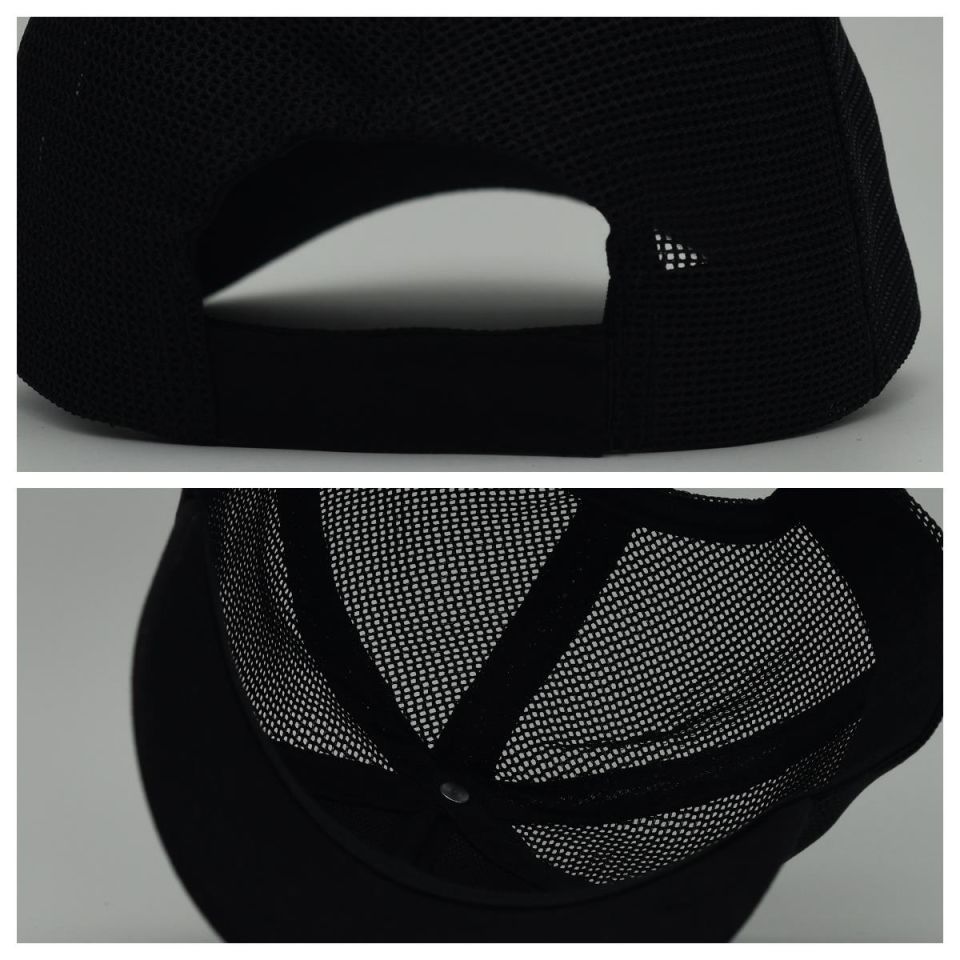 Unisex Ayarlanabilir Siyah Fileli Spor Basic Şapka