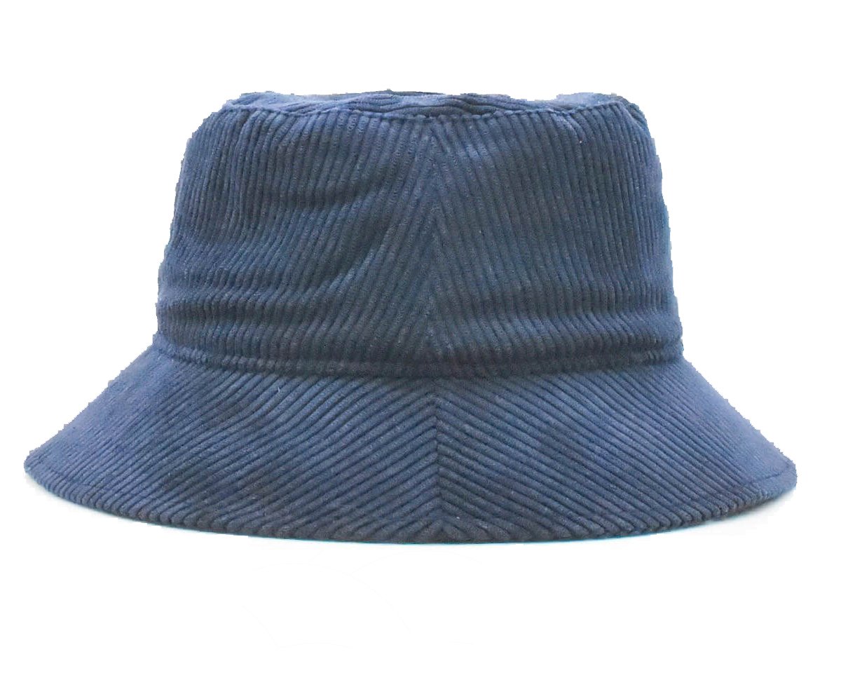 Kadife Bucket Şapka Lacivert