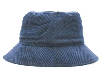 Kadife Bucket Şapka Lacivert