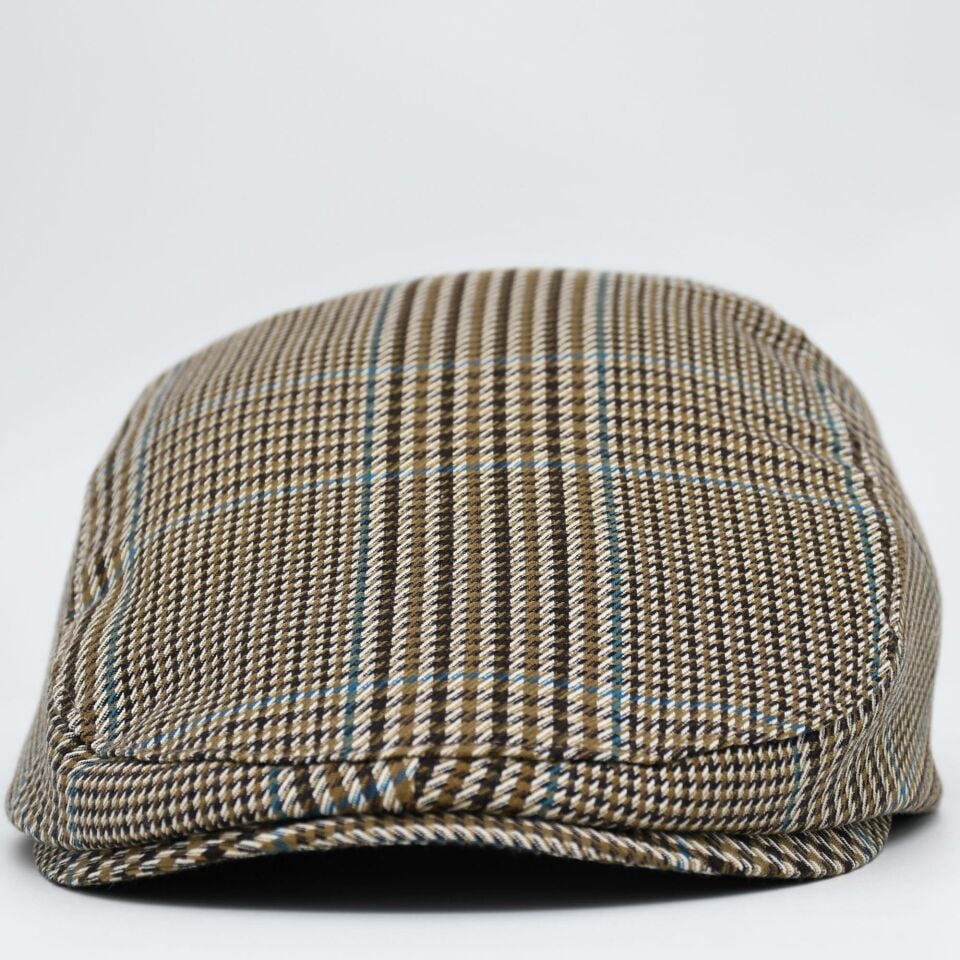 Kahverengi Kasket Pamuklu London Flat Cap Şapka