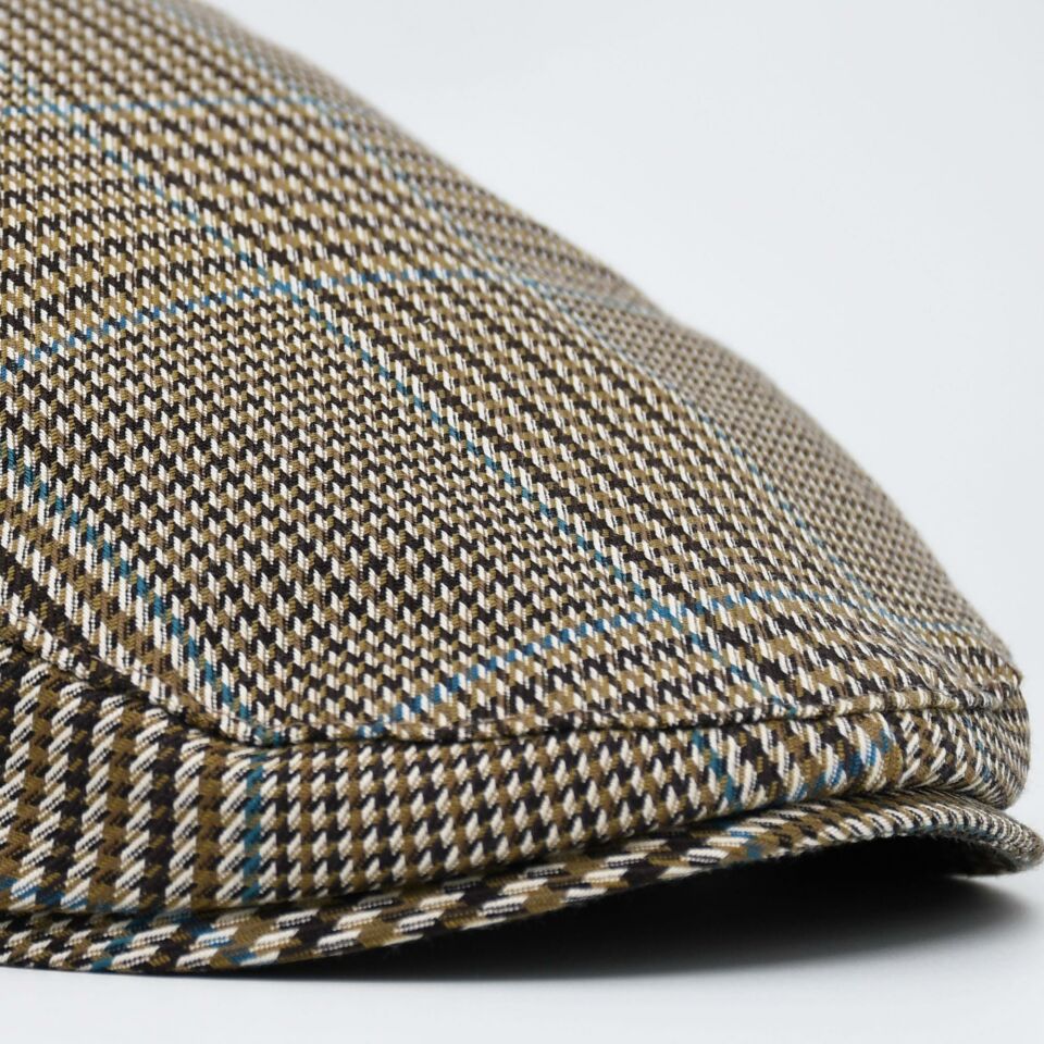 Kahverengi Kasket Pamuklu London Flat Cap Şapka