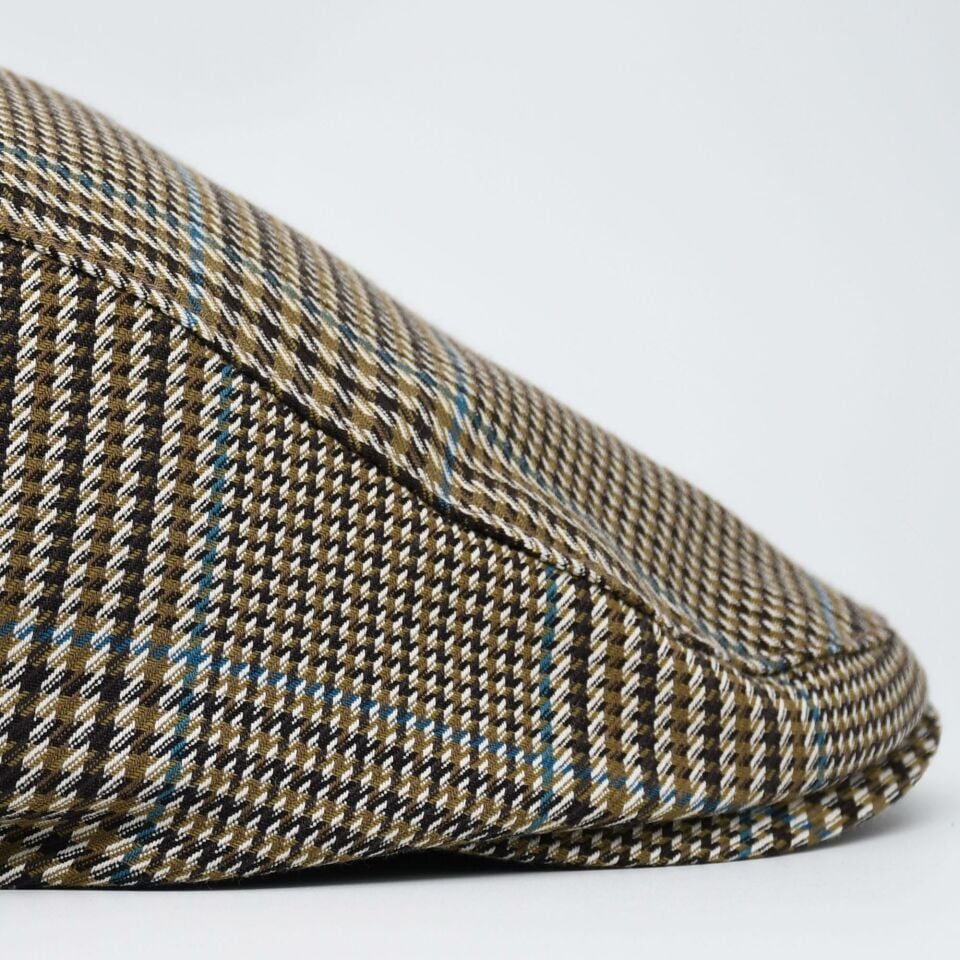 Kahverengi Kasket Pamuklu London Flat Cap Şapka