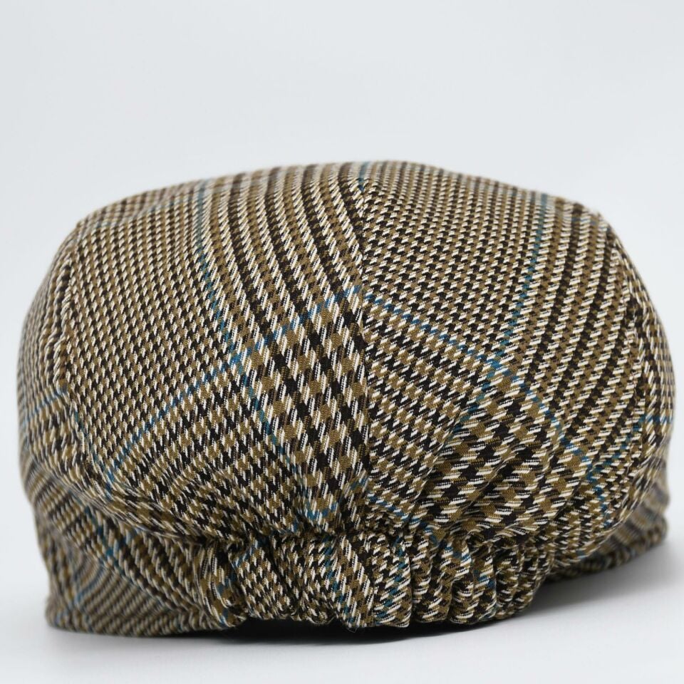 Kahverengi Kasket Pamuklu London Flat Cap Şapka