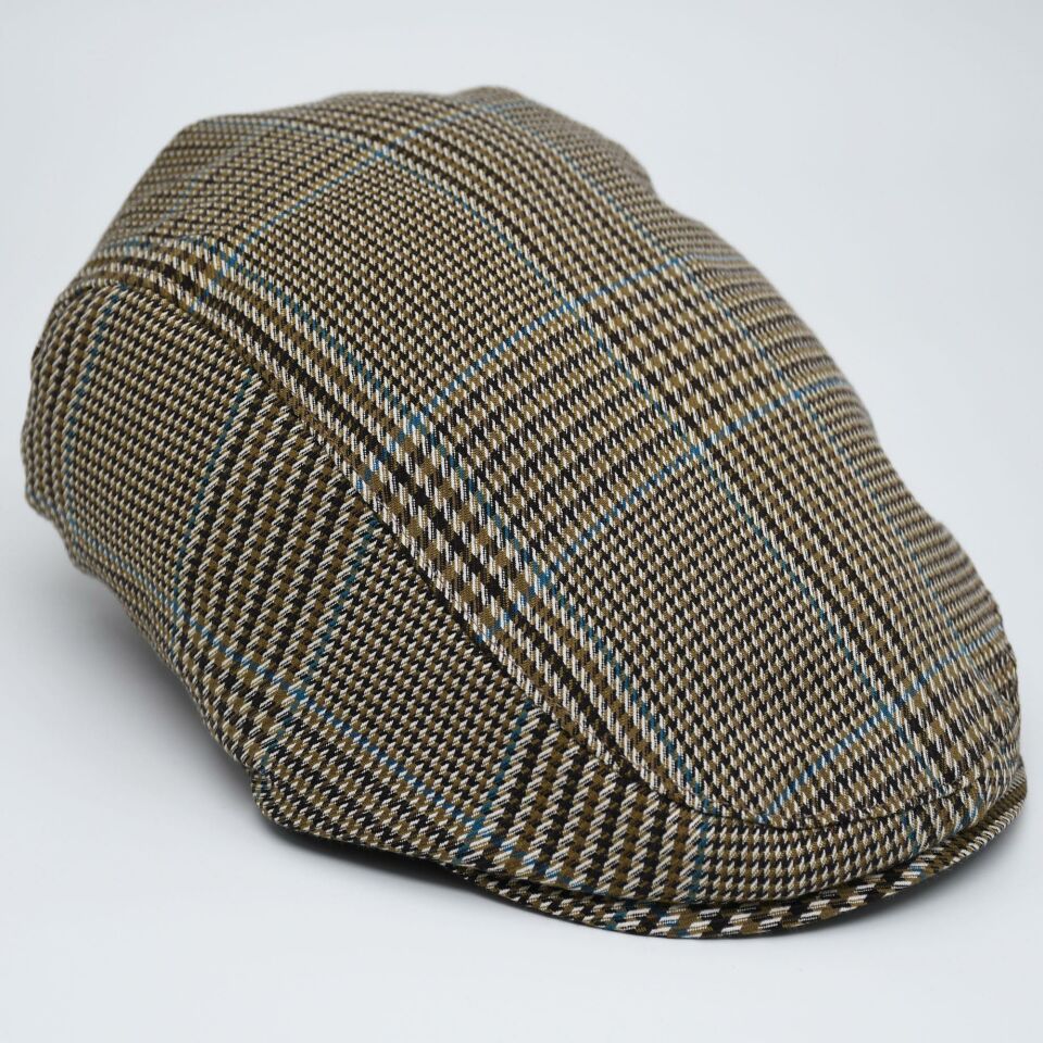 Kahverengi Kasket Pamuklu London Flat Cap Şapka