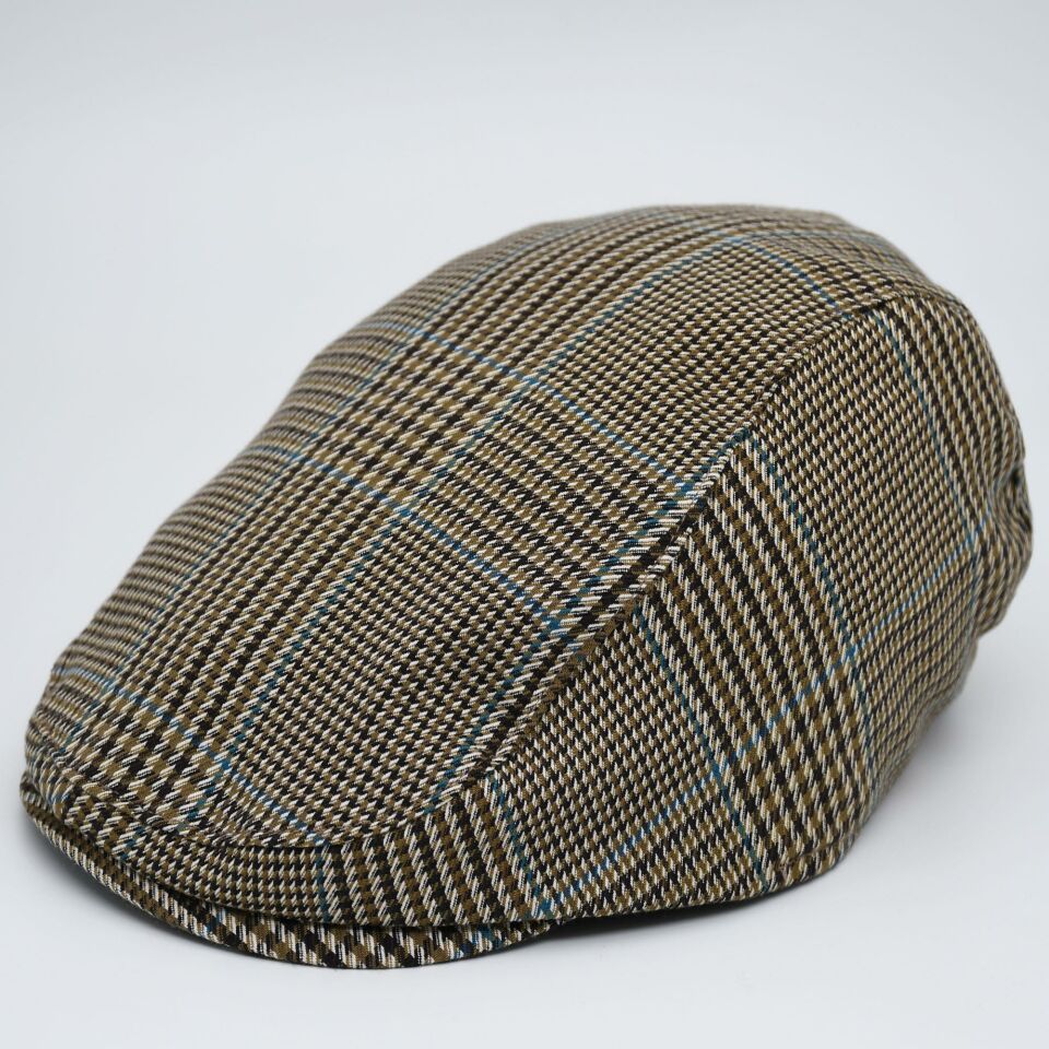 Kahverengi Kasket Pamuklu London Flat Cap Şapka