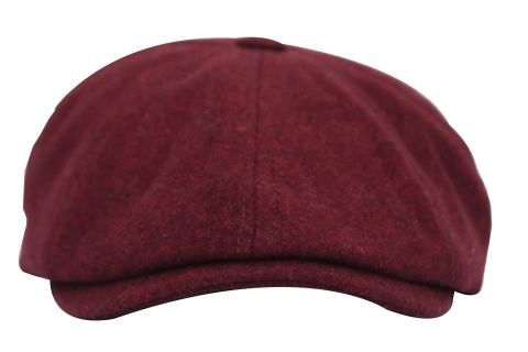 Kışlık Kaşe Kumaş Erkek Şapka Kasket Newsboy Peaky Blinders Kap Hat Bordo