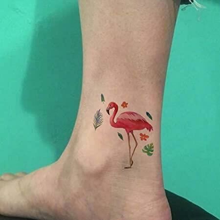 Geçici Papağan Hayvan Dövme Tattoo Su Geçirmez