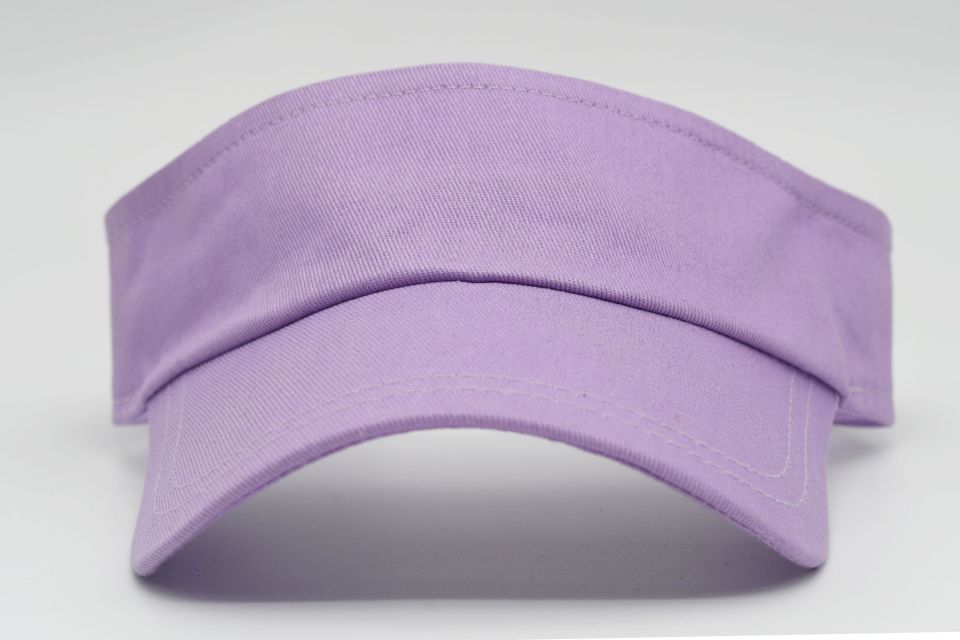 Unisex Uv Koruyucu Vizör Kasket Siperlik Tenis Şapka Lila