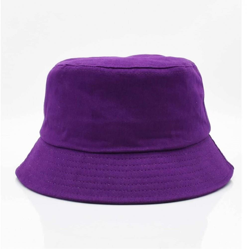 Kadın Mor Bucket Şapka Kadın Kova Şapka