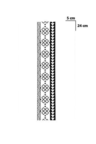 Gerçekçi Geçici Karışık Desenli Kol Bacak Bilek Şerit Dövme Tattoo