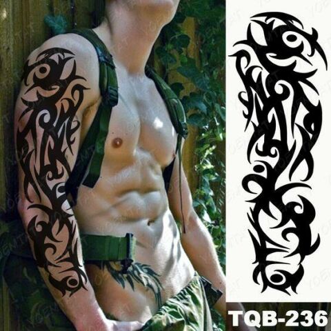 Geçici Tribal Kol Dövme Tattoo