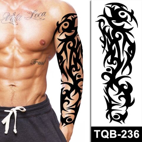 Geçici Tribal Kol Dövme Tattoo