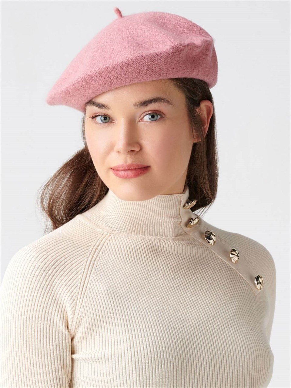 Kadın Ressam Beresi Pembe Fransız Şapka