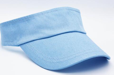Unisex Uv Koruyucu Vizör Kasket Siperlik Tenis Şapka Bebek Mavi
