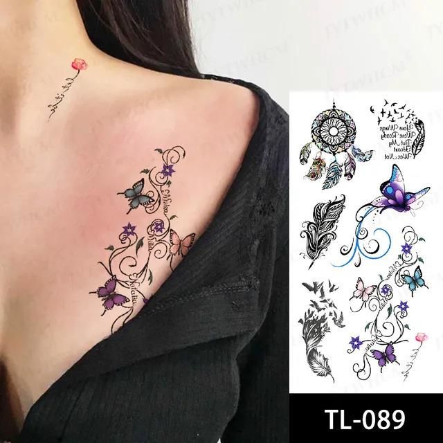 Gerçekçi Geçici Karışık Dövme Tattoo