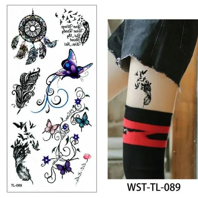 Gerçekçi Geçici Karışık Dövme Tattoo