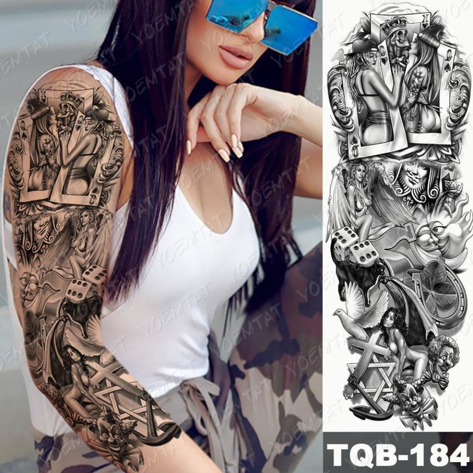 Geçici Kart Kol Dövme Tattoo