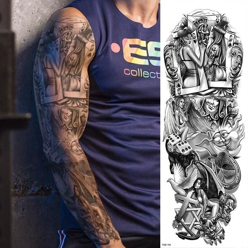 Geçici Kart Kol Dövme Tattoo