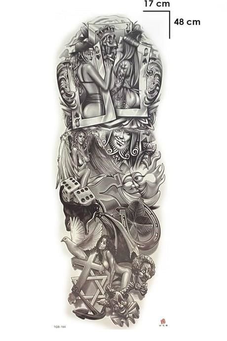 Geçici Kart Kol Dövme Tattoo