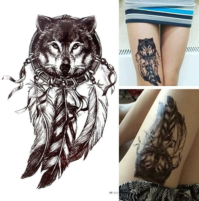 Geçici Kurt Dövme Tattoo