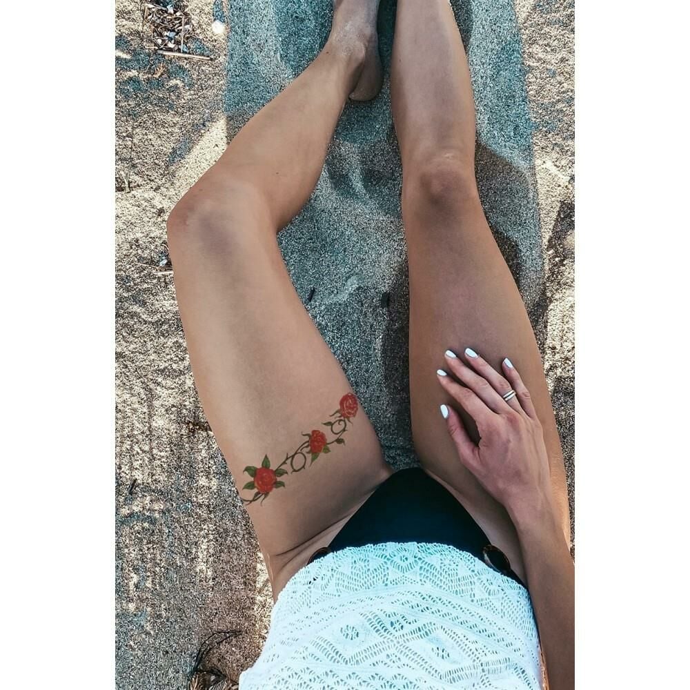 Geçici Bel ve Bacak Dövme Tattoo