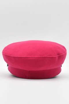 Kadın Denizci Stili Pembe Kasket Şapka