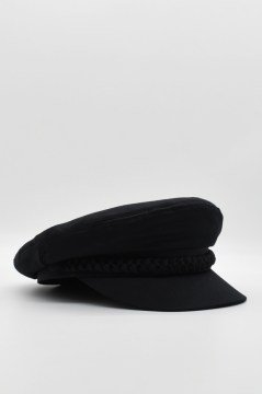 Kadın Kaptan Şapka Yazlık Baker Boy Cap - Siyah