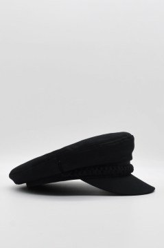 Kadın Kaptan Şapka Yazlık Baker Boy Cap - Siyah
