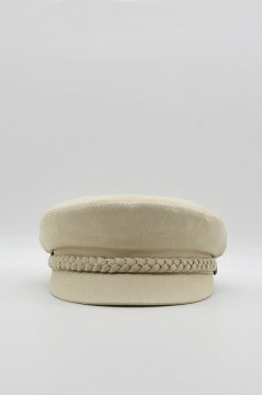 Kadın Kaptan Şapka Yazlık Baker Boy Cap - Bej