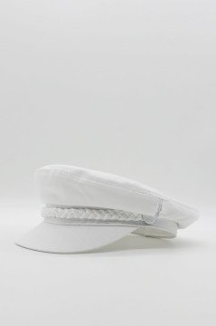 Kadın Kaptan Şapka Yazlık Baker Boy Cap - Beyaz