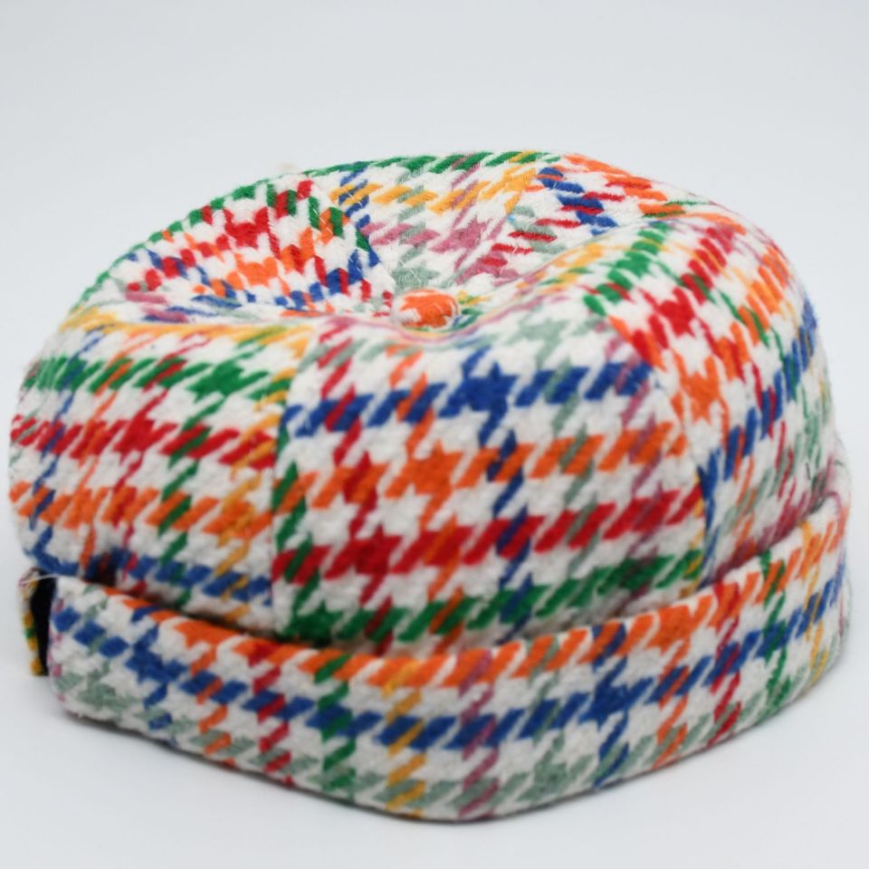 Etnik Desen Kısa Docker Şapka Vintage Cap Kasket
