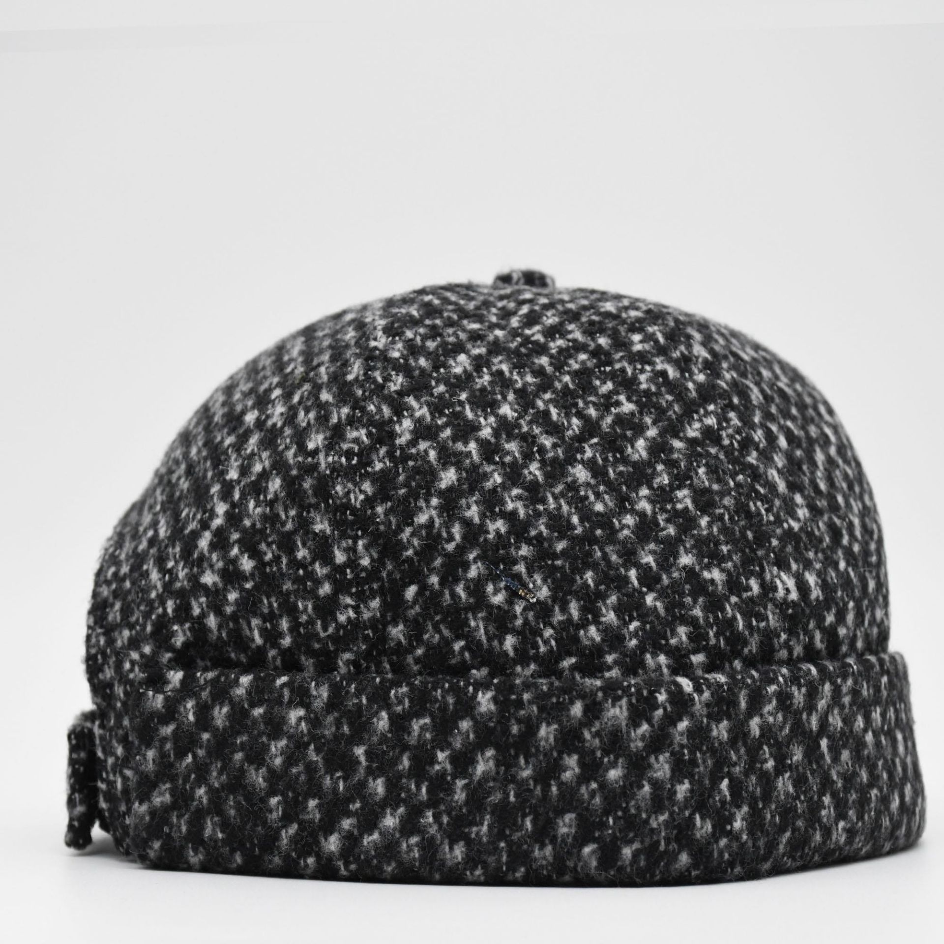 Etnik Desen Kısa Docker Şapka Vintage Cap Kasket