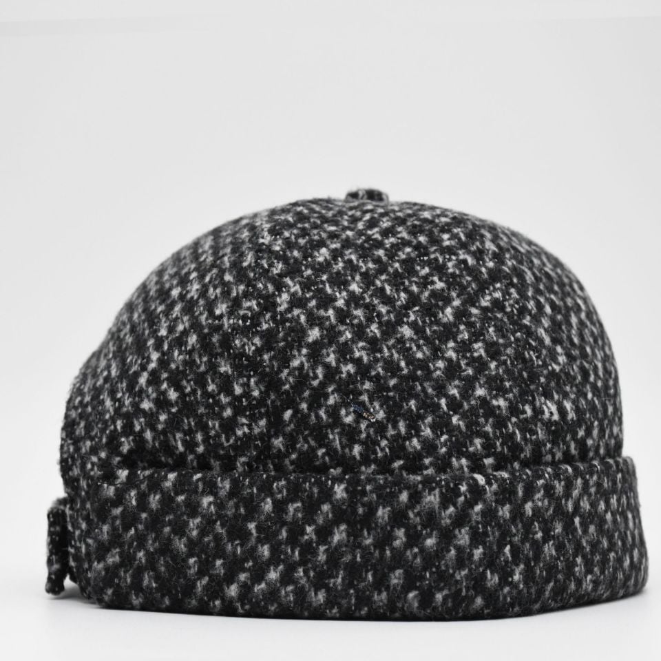 Etnik Desen Kısa Docker Şapka Vintage Cap Kasket