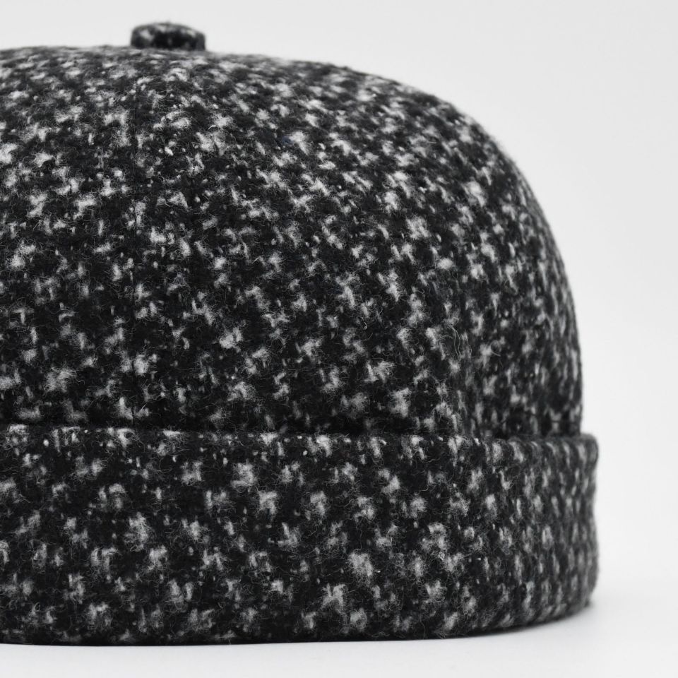 Etnik Desen Kısa Docker Şapka Vintage Cap Kasket