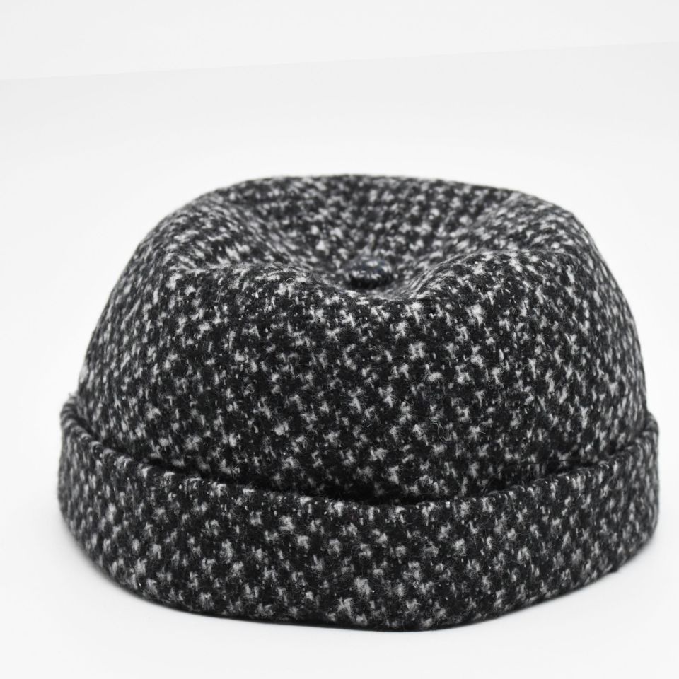 Etnik Desen Kısa Docker Şapka Vintage Cap Kasket