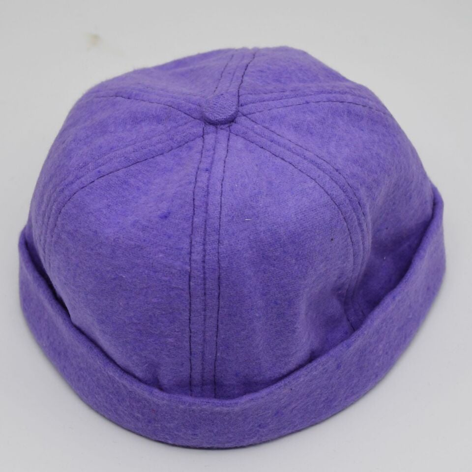 Etnik Desen Kısa Docker Şapka Vintage Cap Kasket