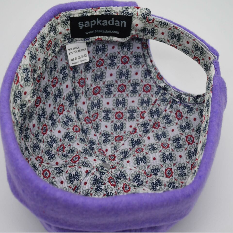 Etnik Desen Kısa Docker Şapka Vintage Cap Kasket