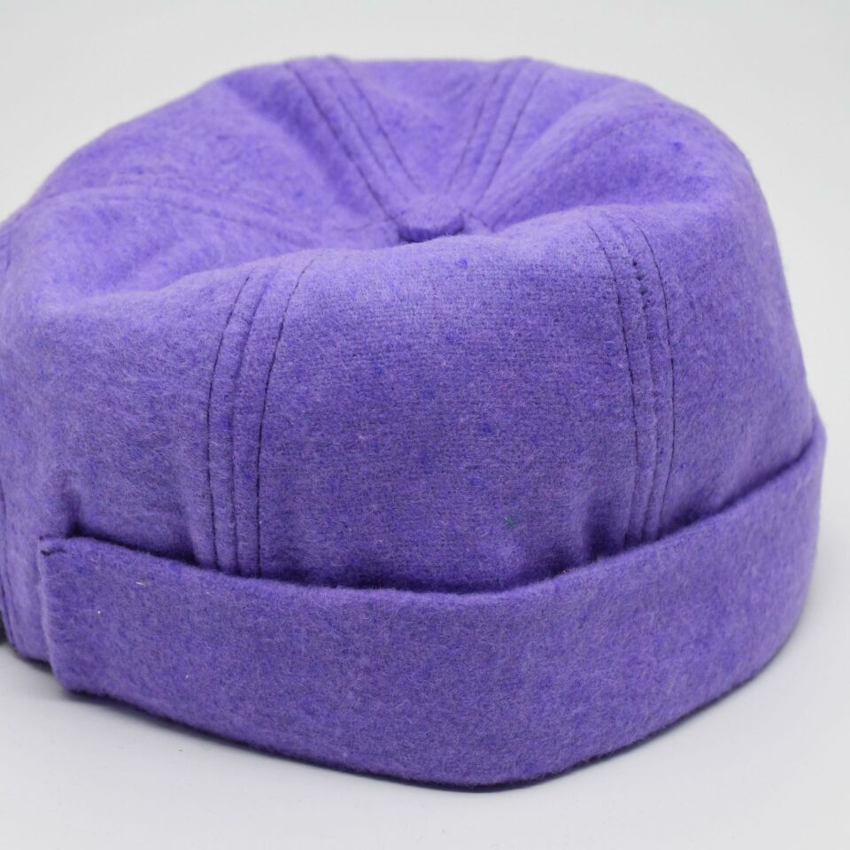 Etnik Desen Kısa Docker Şapka Vintage Cap Kasket