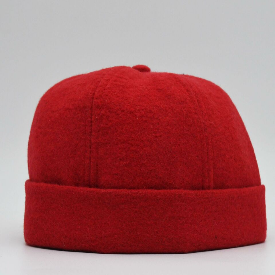 Etnik Desen Kısa Docker Şapka Vintage Cap Kasket