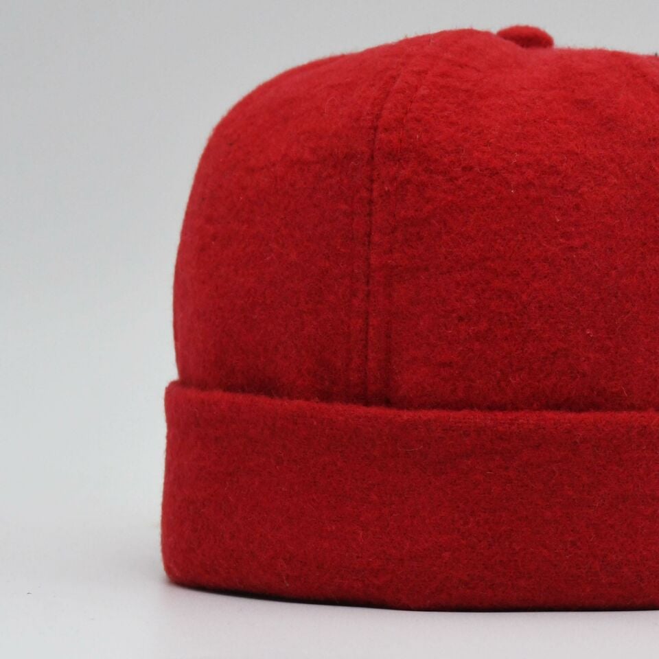 Etnik Desen Kısa Docker Şapka Vintage Cap Kasket
