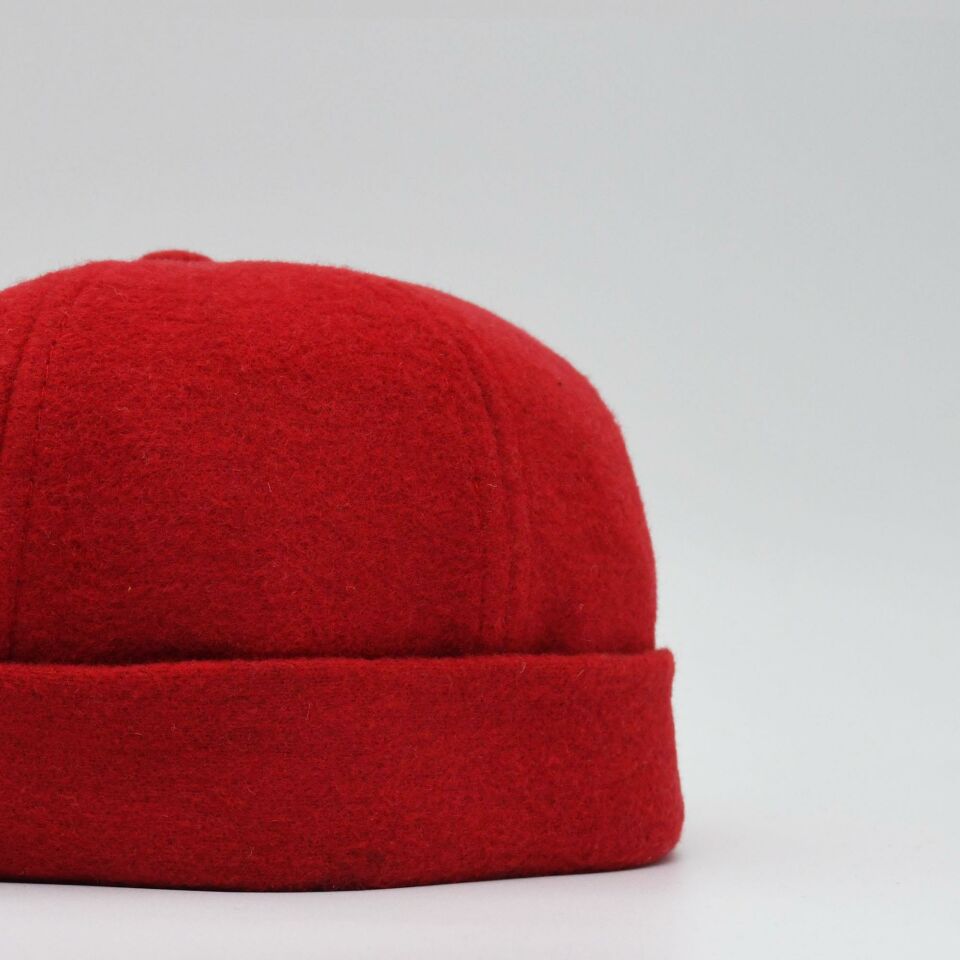 Etnik Desen Kısa Docker Şapka Vintage Cap Kasket