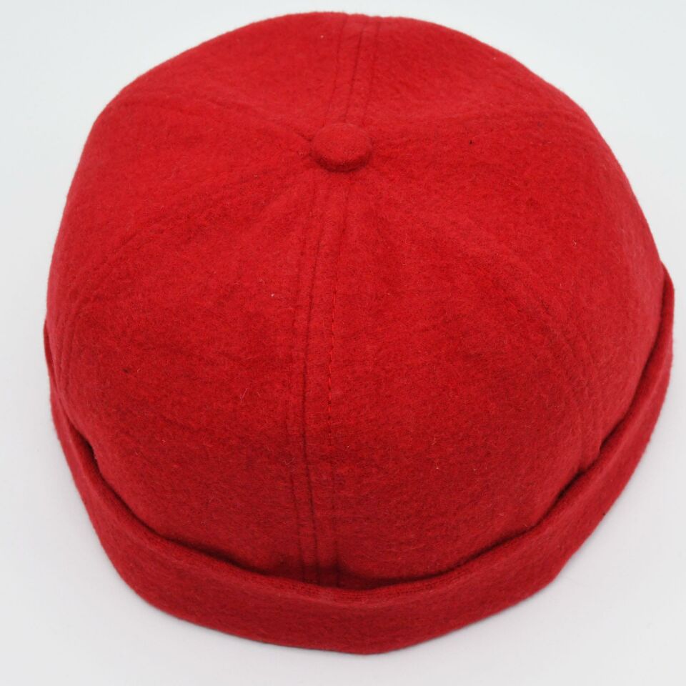 Etnik Desen Kısa Docker Şapka Vintage Cap Kasket