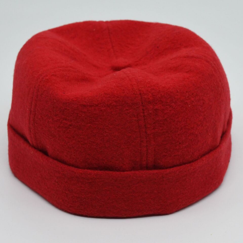 Etnik Desen Kısa Docker Şapka Vintage Cap Kasket