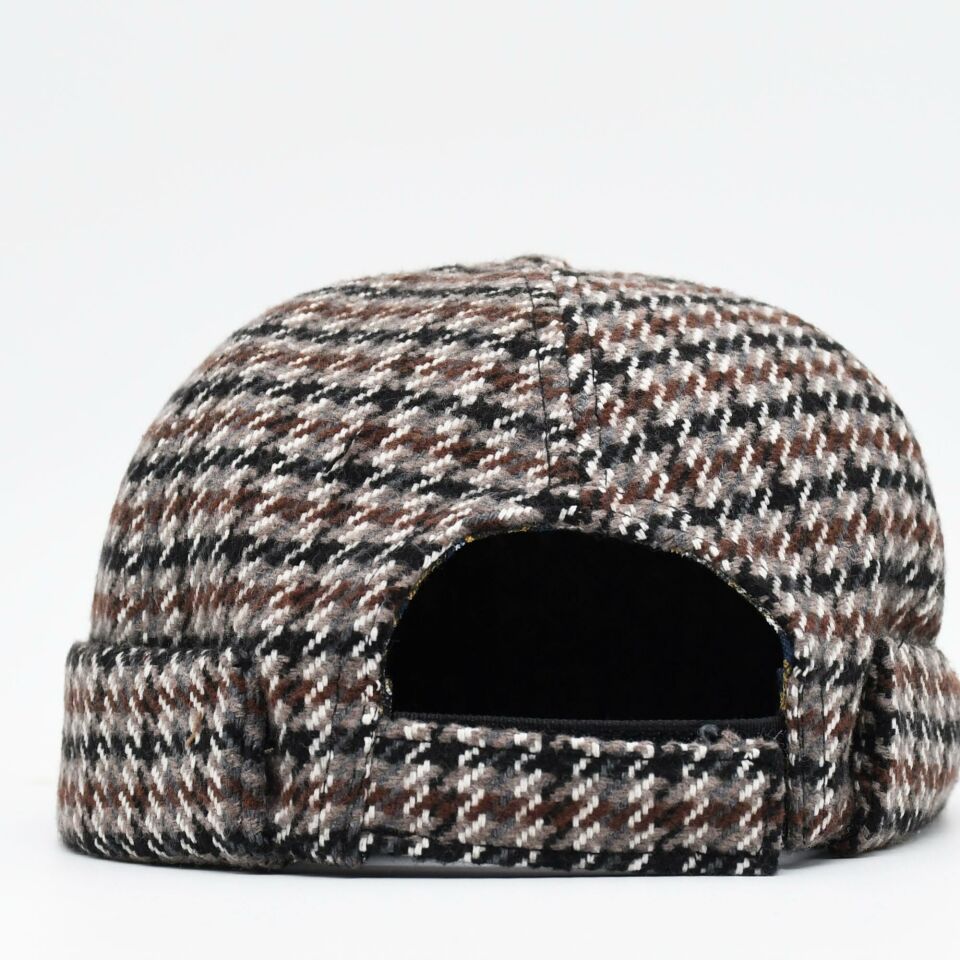 Etnik Desen Kısa Docker Şapka Vintage Cap Kasket