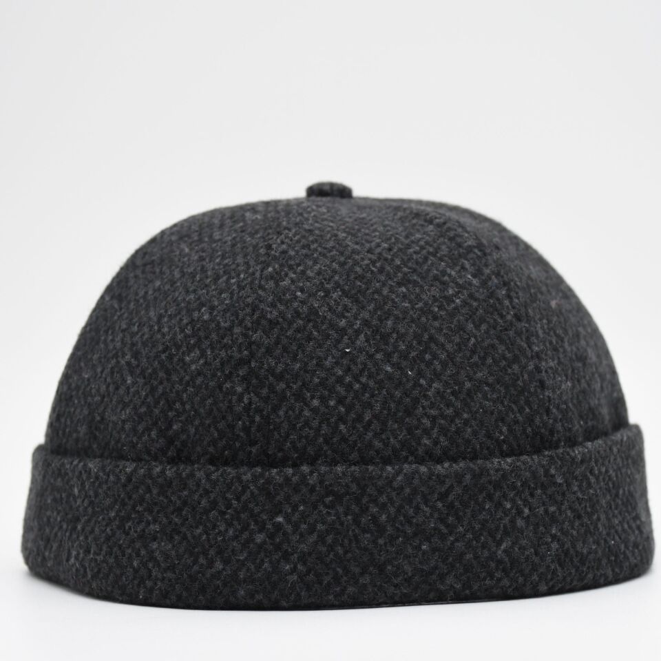 Etnik Desen Kısa Docker Şapka Vintage Cap Kasket