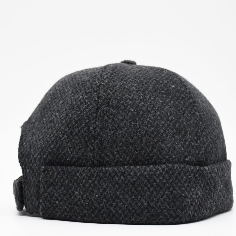 Etnik Desen Kısa Docker Şapka Vintage Cap Kasket