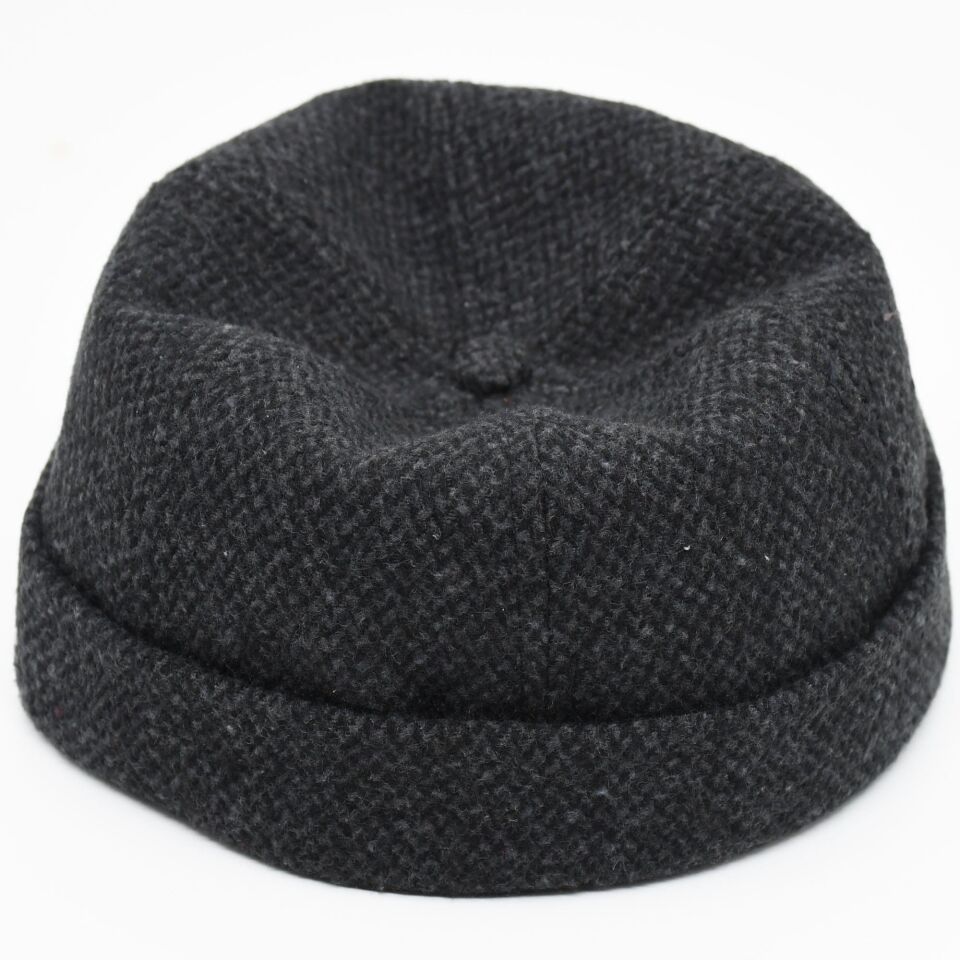 Etnik Desen Kısa Docker Şapka Vintage Cap Kasket