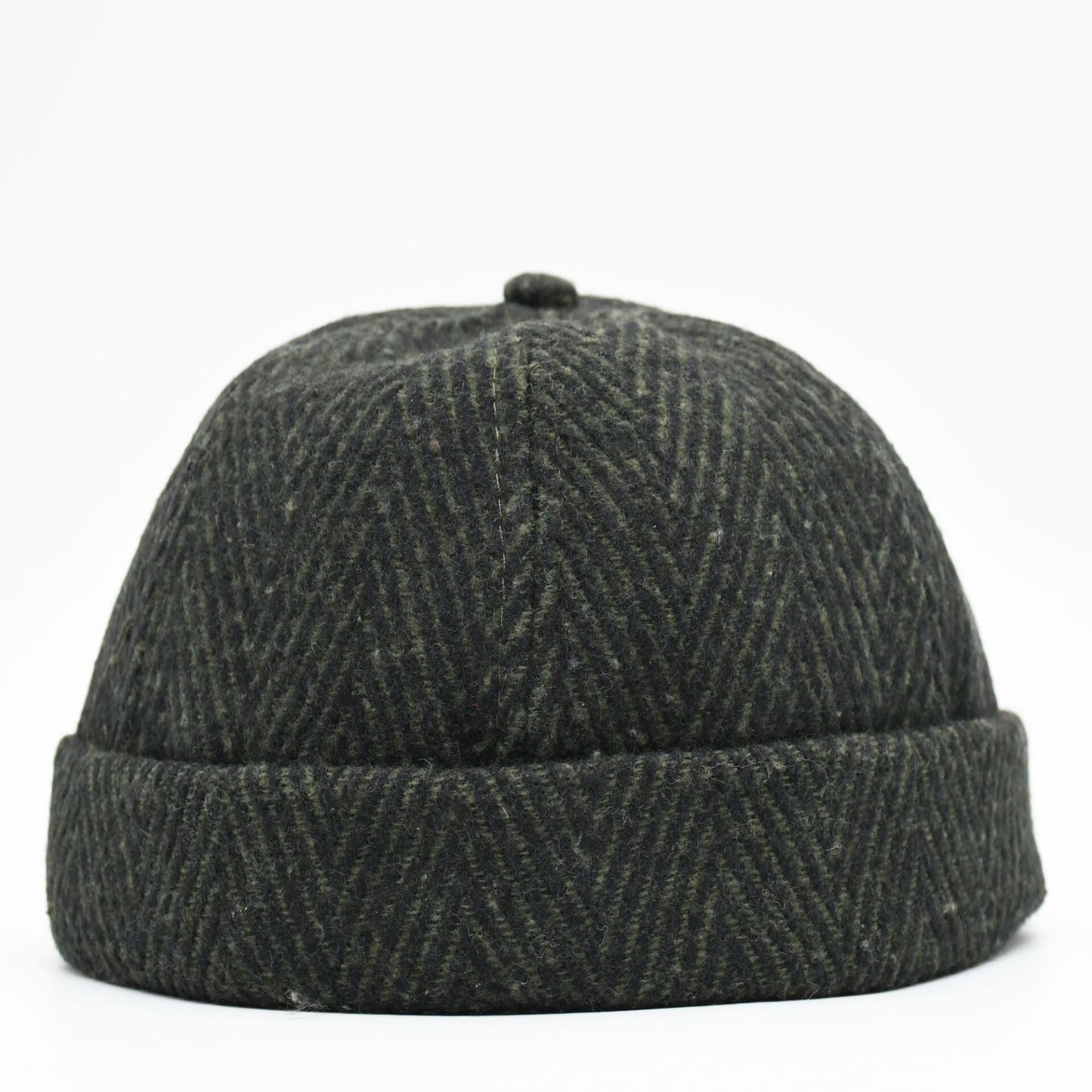 Etnik Desen Kısa Docker Şapka Vintage Cap Kasket