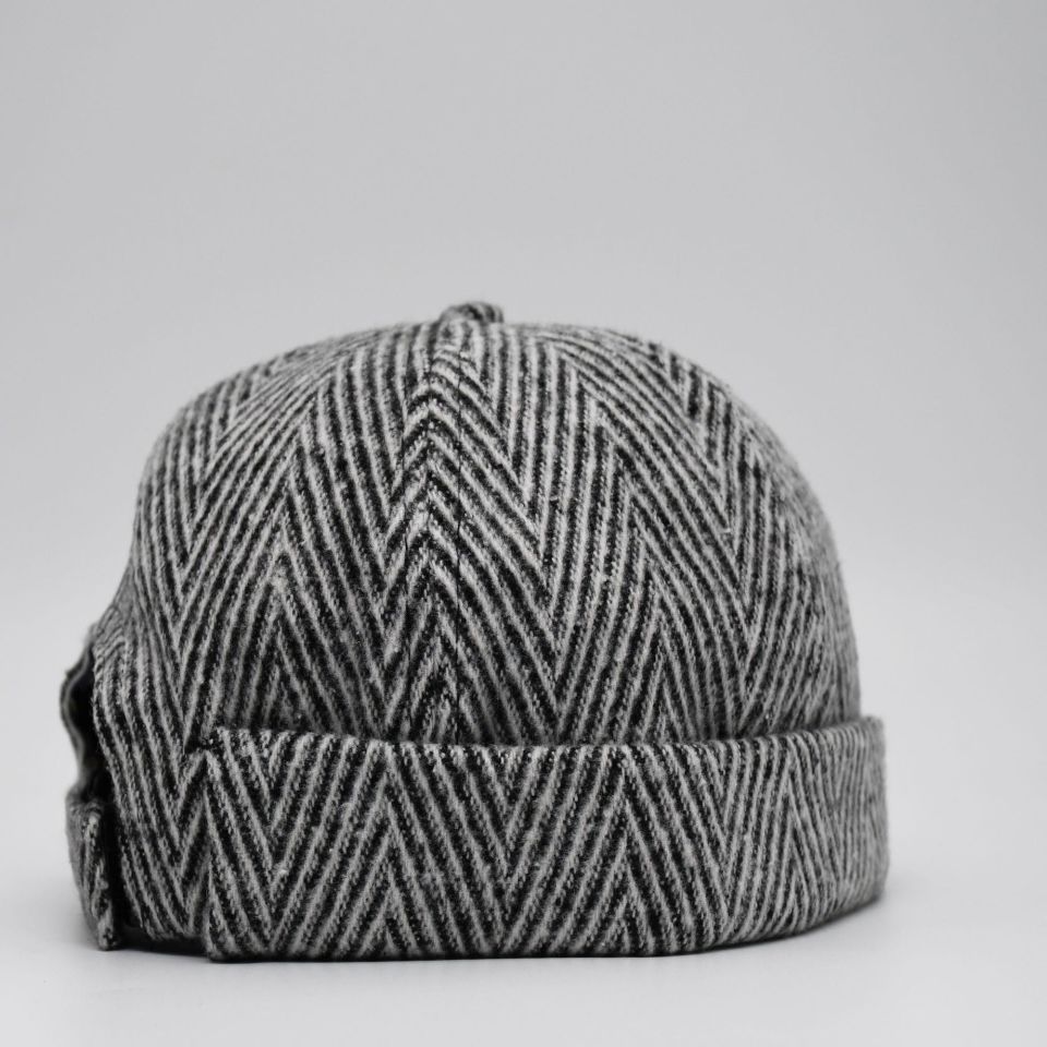 Etnik Desen Kısa Docker Şapka Vintage Cap Kasket